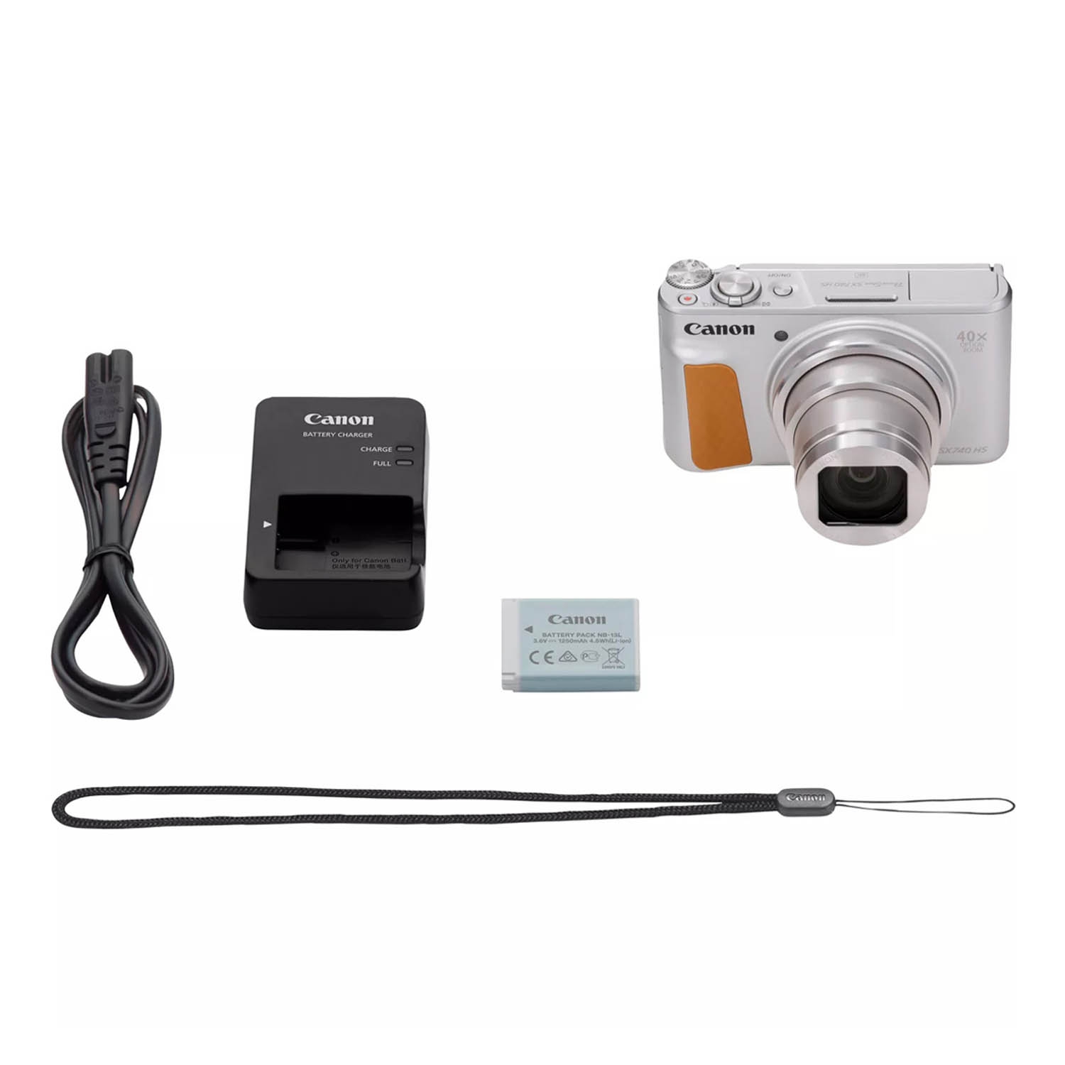 Canon PowerShot SX740 HS silber Lite Edition, Travel Kit