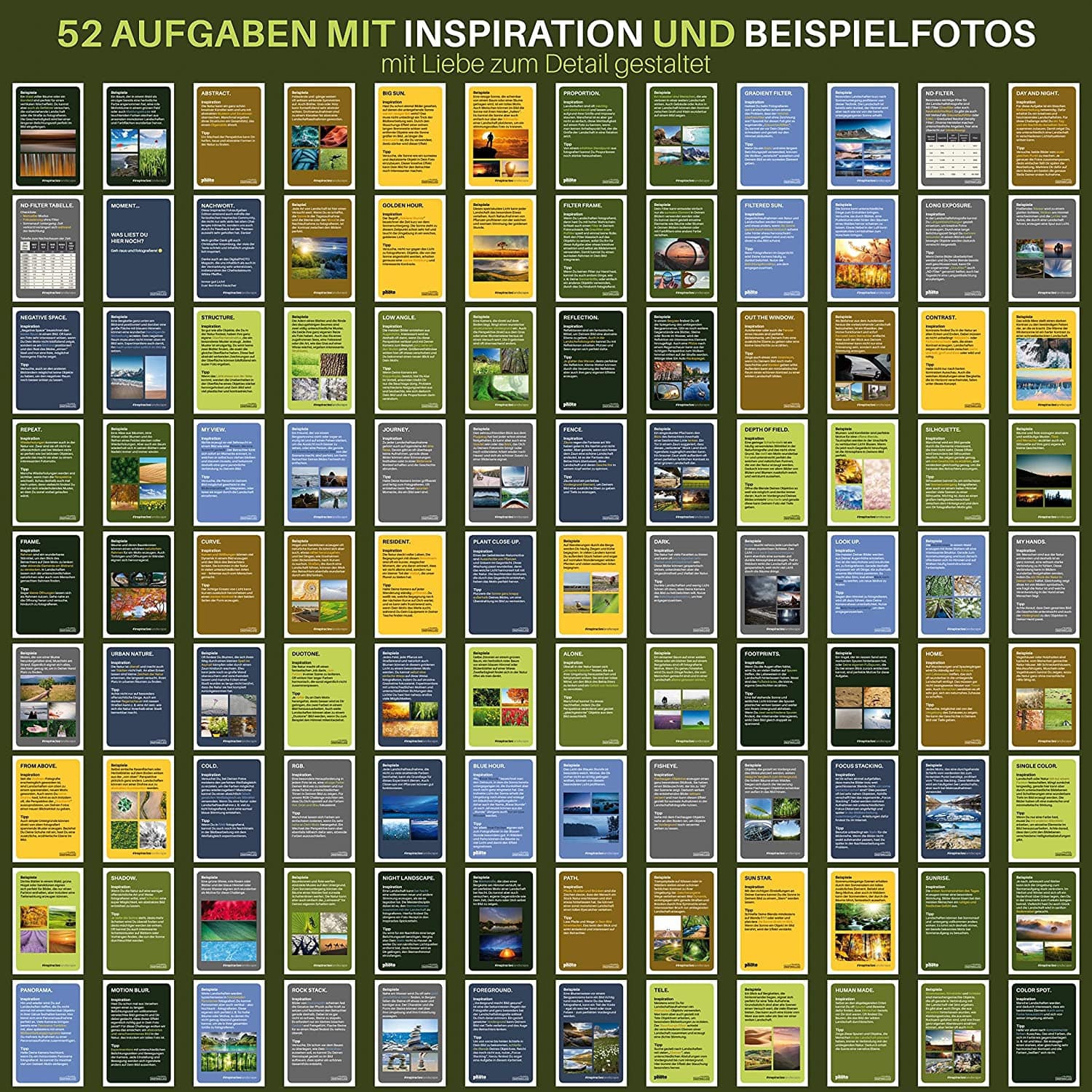 Inspiracles Foto Aufgaben Landschaftsfotografie Box