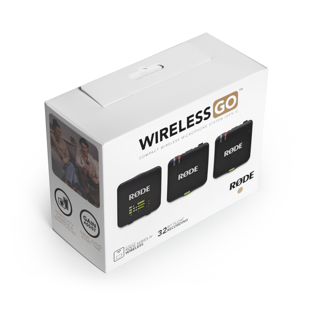 Rode Wireless GO (Gen. 3) Mikrofonsystem 2-Kanal, digital, drahtlos