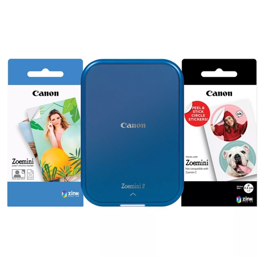 Canon Zoemini2 marineblau Premium Kit - Zink-Fotodrucker inkl. Tasche und Papier