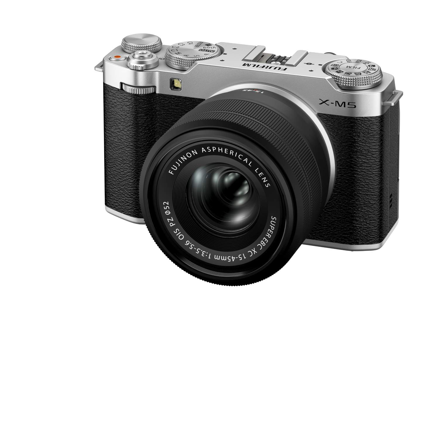 Fujifilm X-M5 silber + XC 15-45mm 1:3,5-5,6 OIS PZ