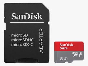 SanDisk micro SDXC Ultra 512GB A1 Class10 UHS-I 150MB/s + SD Adapter