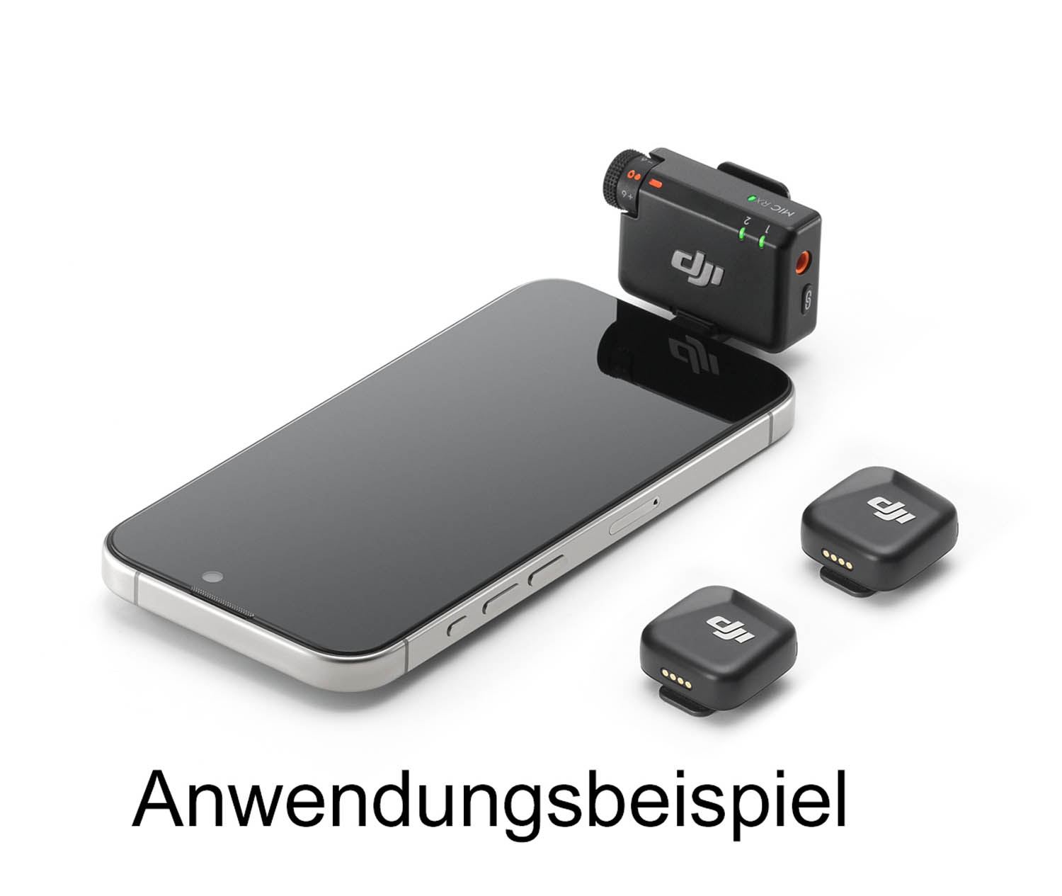 DJI MIC Mini (2 TX + 1 RX+Charging Case) 2 Sender+1 Empfänger, Funkmikrofonsystem